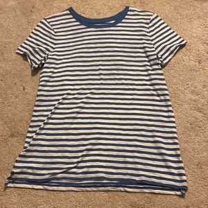 Blue striped summer shirt